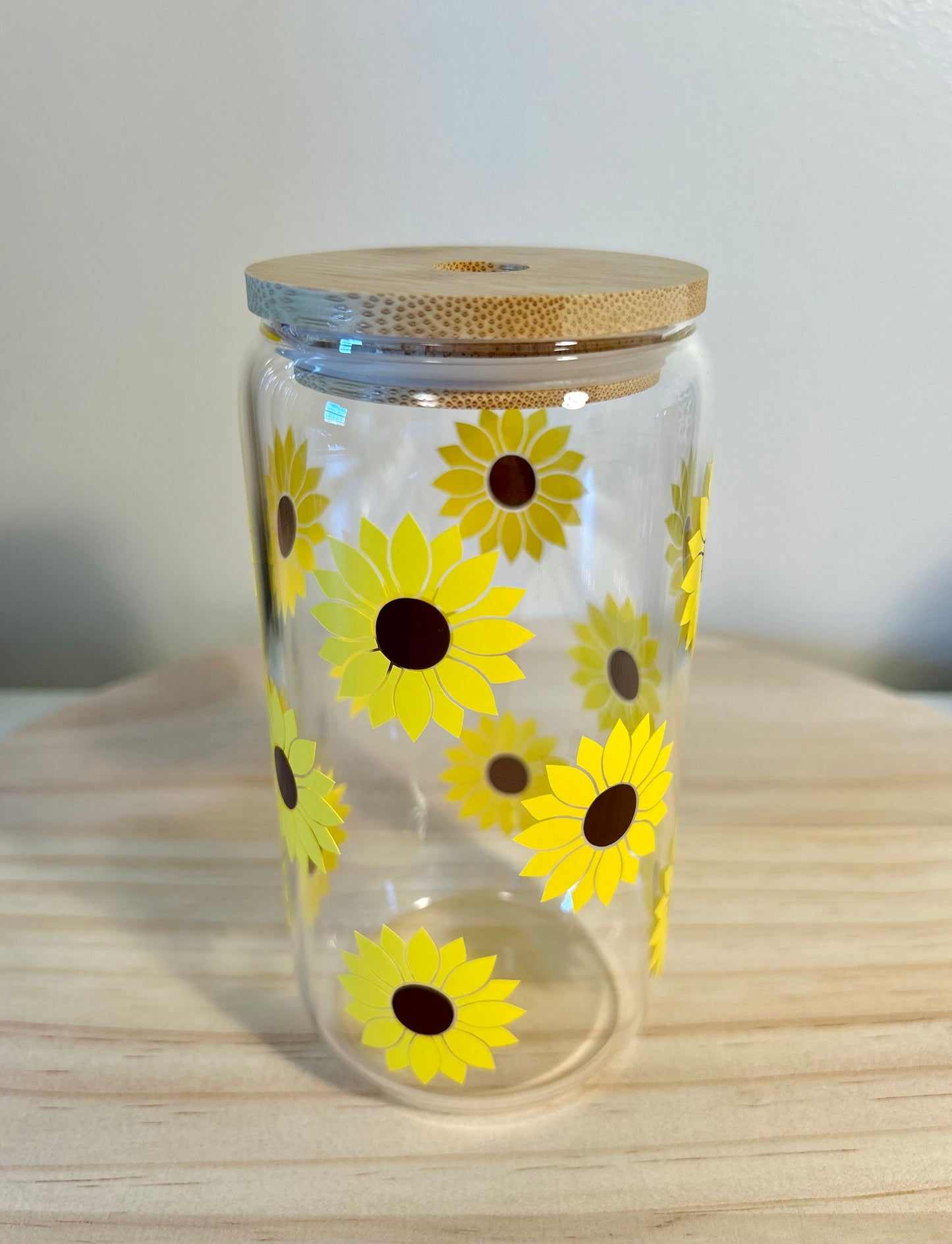 Sunflower Glass Cup