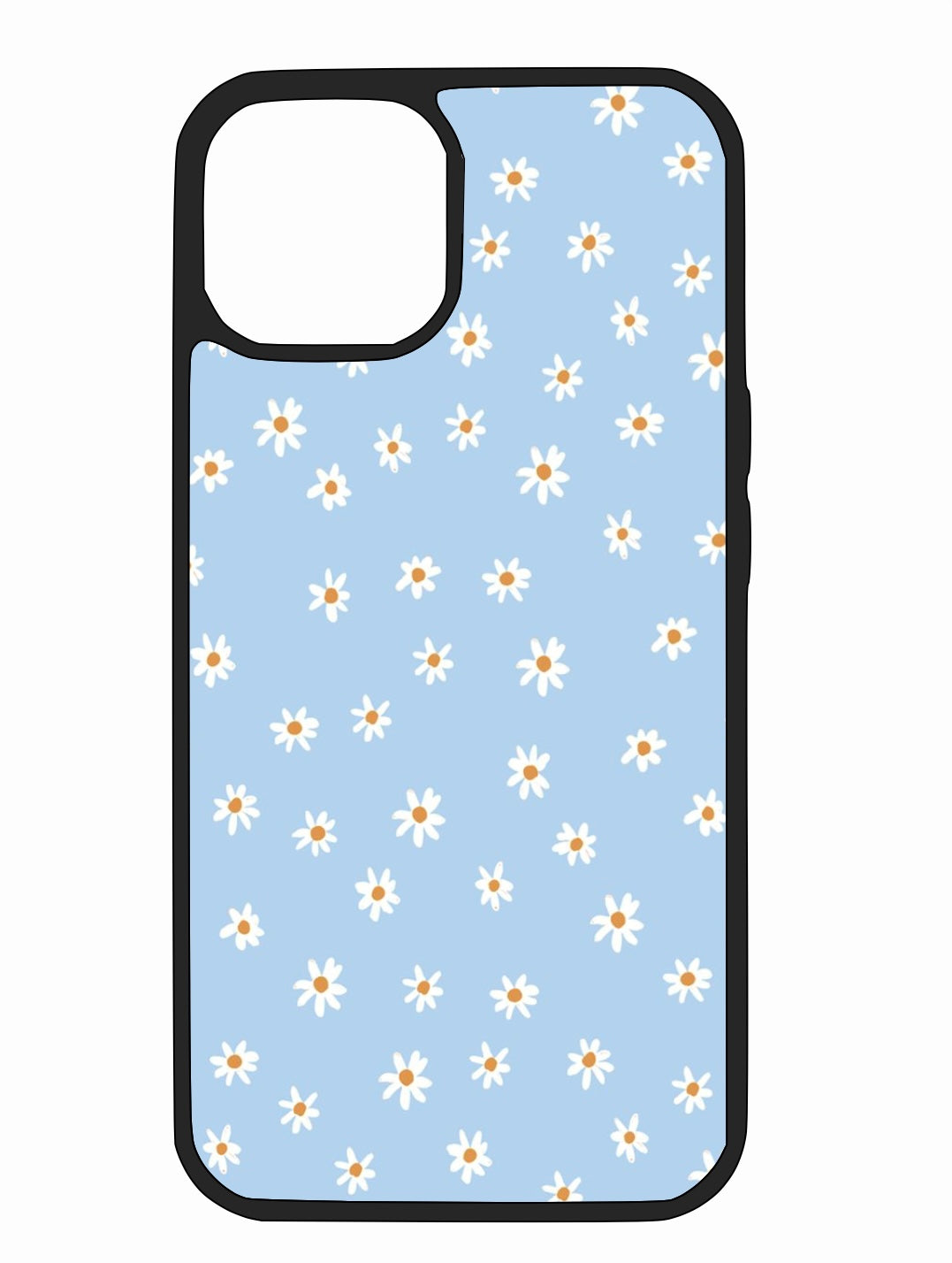 Blue Flowered iPhone Case