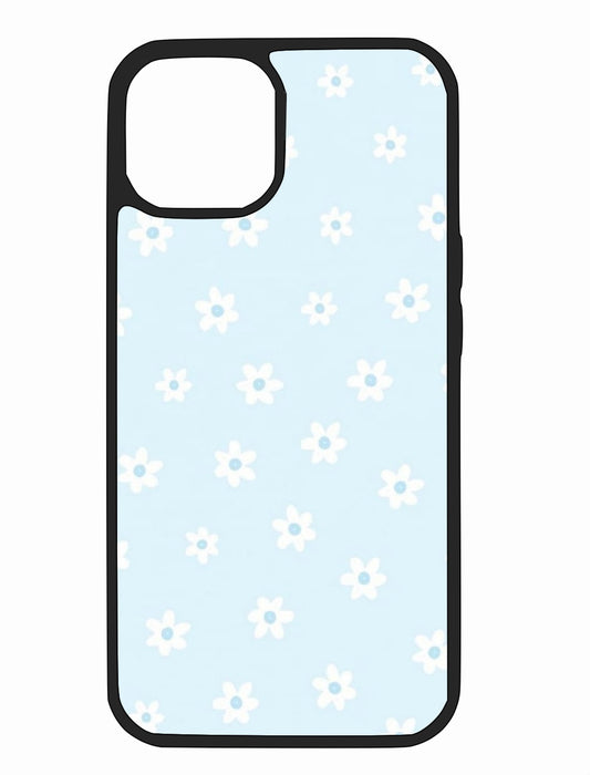 Blue Flowered iPhone Case