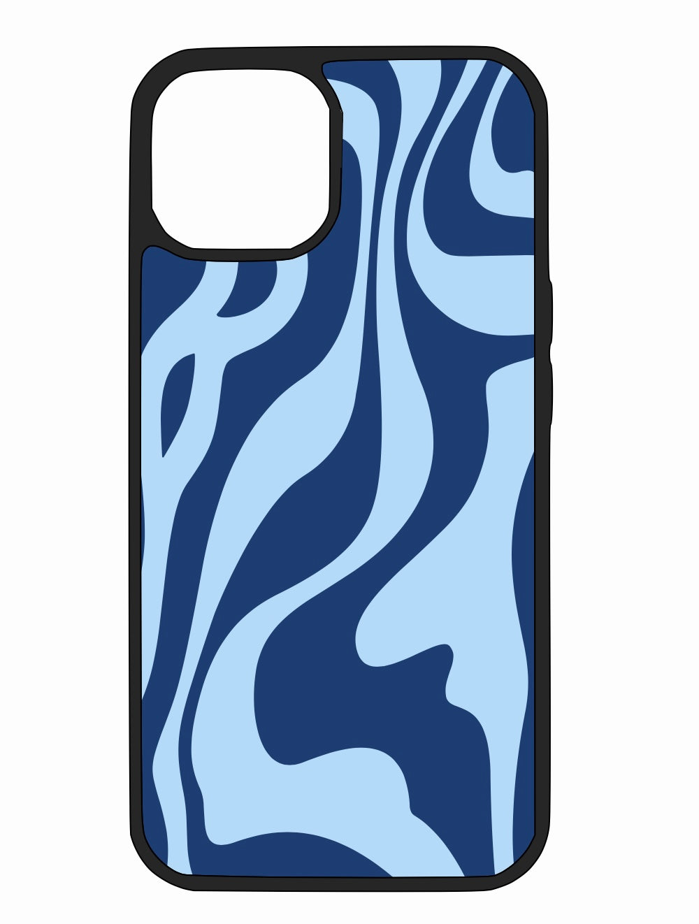 Blue Swirls iPhone Case