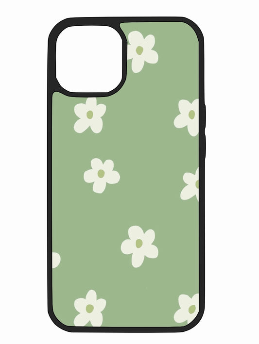 Green Flowered iPhone Case