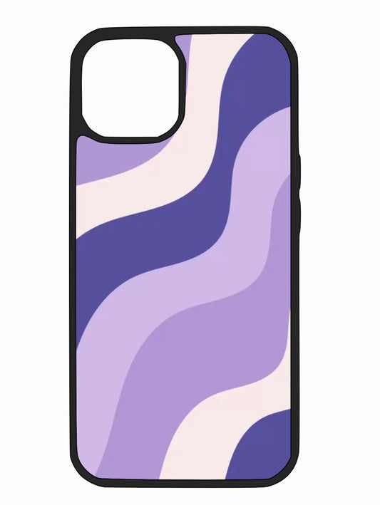 Purple Waves iPhone Case