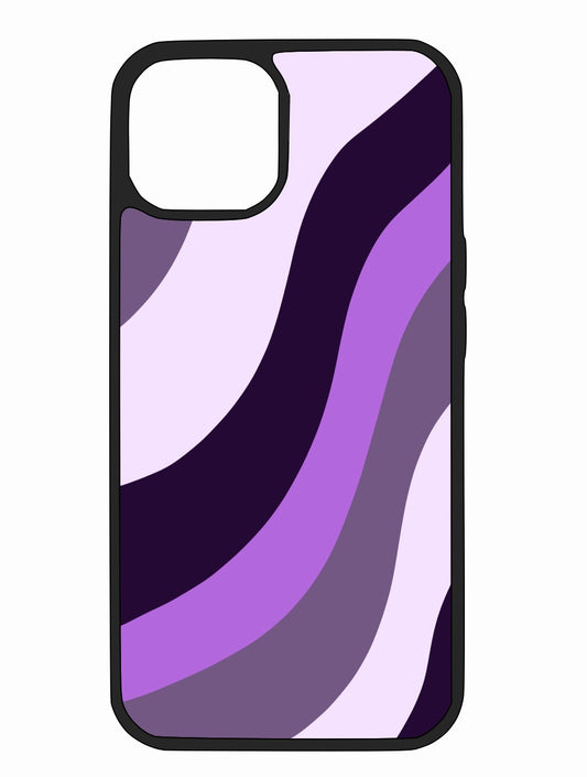 Purple Waves iPhone Case